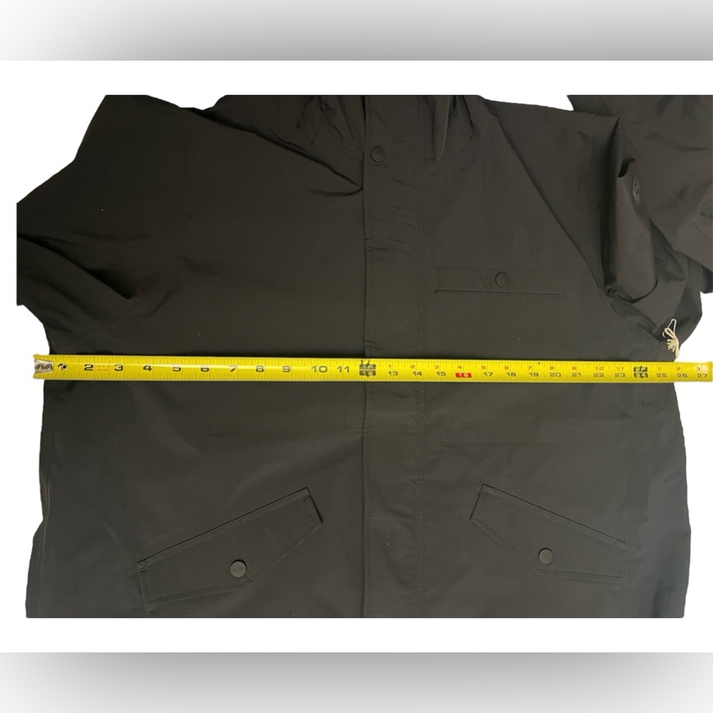 Vuori Men’s Palisades Long Rain Water-proof Hooded Jacket Black Size XL new - Picture 4 of 5